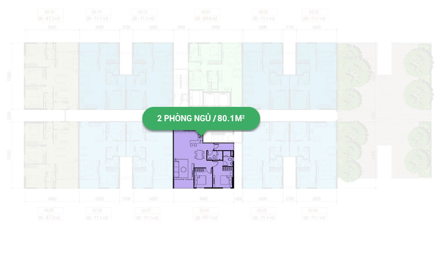 Mặt bằng căn hộ