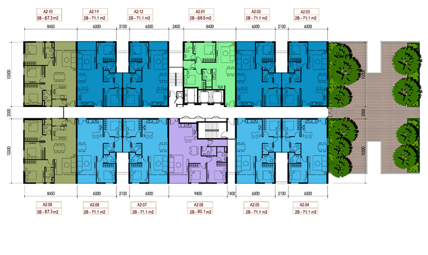 Mặt bằng căn hộ