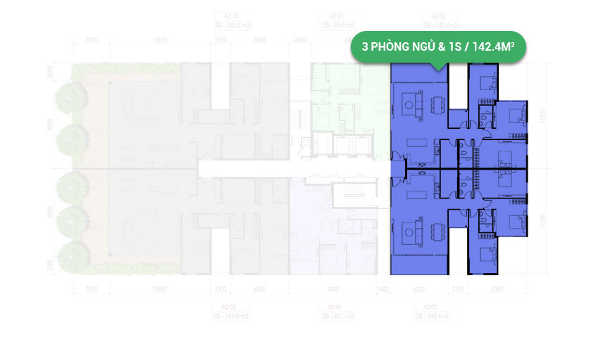 Mặt bằng căn hộ