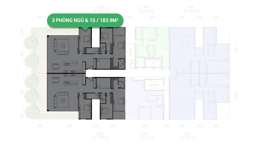 Mặt bằng căn hộ