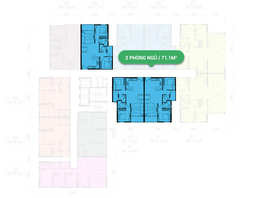 Mặt bằng căn hộ