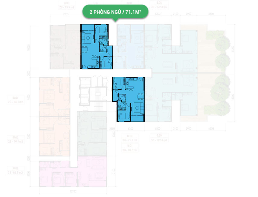 Mặt bằng căn hộ