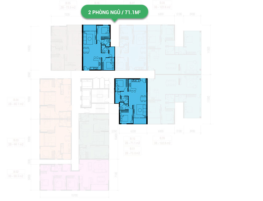 Mặt bằng căn hộ