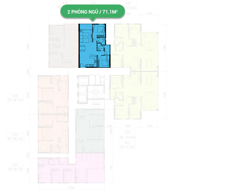 Mặt bằng căn hộ