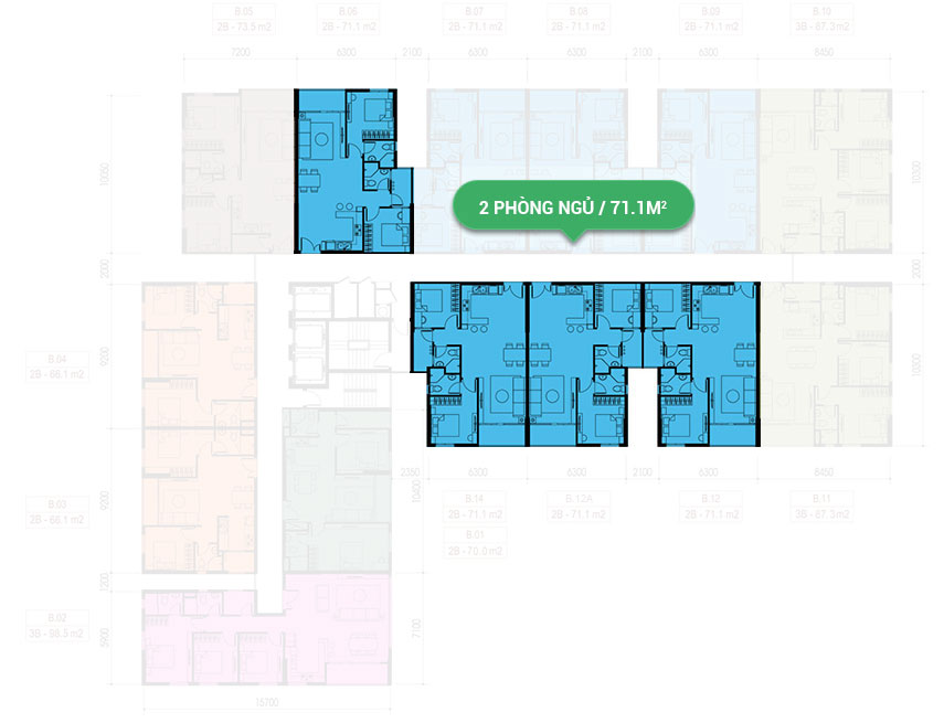 Mặt bằng căn hộ