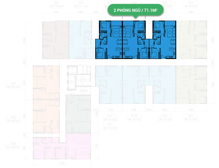 Mặt bằng căn hộ